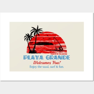 Red Sun - Playa Grande Posters and Art